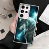 Wolf Moon Animal Soft Phone Case for Samsung Galaxy S24 S25 FE S26 Edge S23 Ultra S22 Plus S21 + Shockproof Cover Back Shell