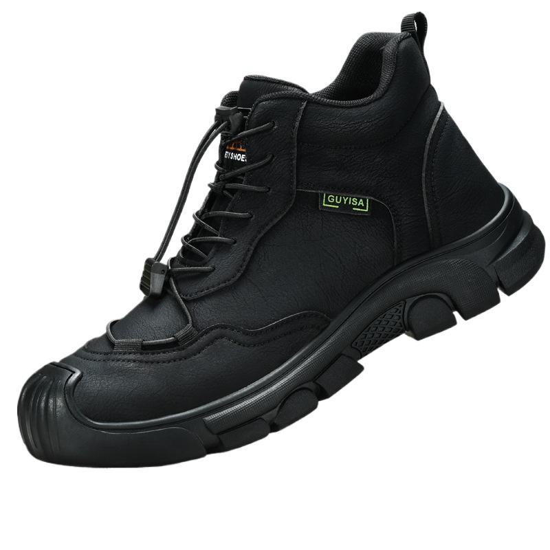 Hot-selling Safety Shoes for Men, Anti-smashing and Anti-piercing Four-season Shoes, Light and Comfortable, High-top Labor Insurance Shoes for Men