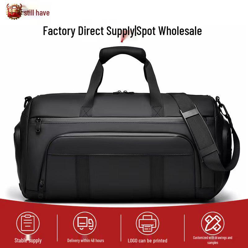 

Durable Travel Bag: Large Capacity, Dry & Wet Separation, Perfect for Short Trips & Outdoor Sports 48x23x26cm чорний