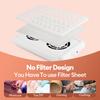 4000RPM Dual Fans Nail Dust Extractor Powerful Twin Turbo Vacuum Nail Dust Collector Low Noise Vacuum Cleaner Fan With Filter