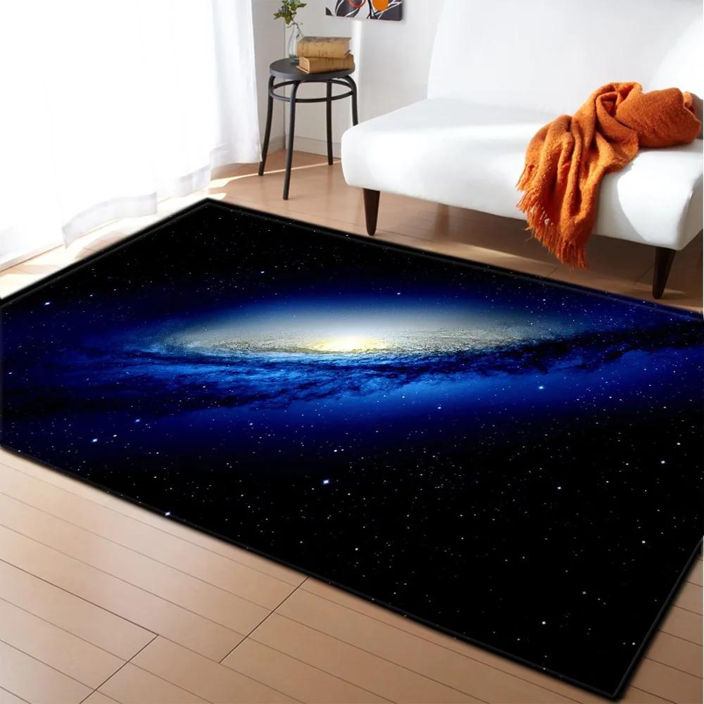 3D Solar System Children Room Carpet Space Planet Rug for Boy Bedroom Anti-slip Mat Bathroom Home Decor Play Crawling Floor Mat
