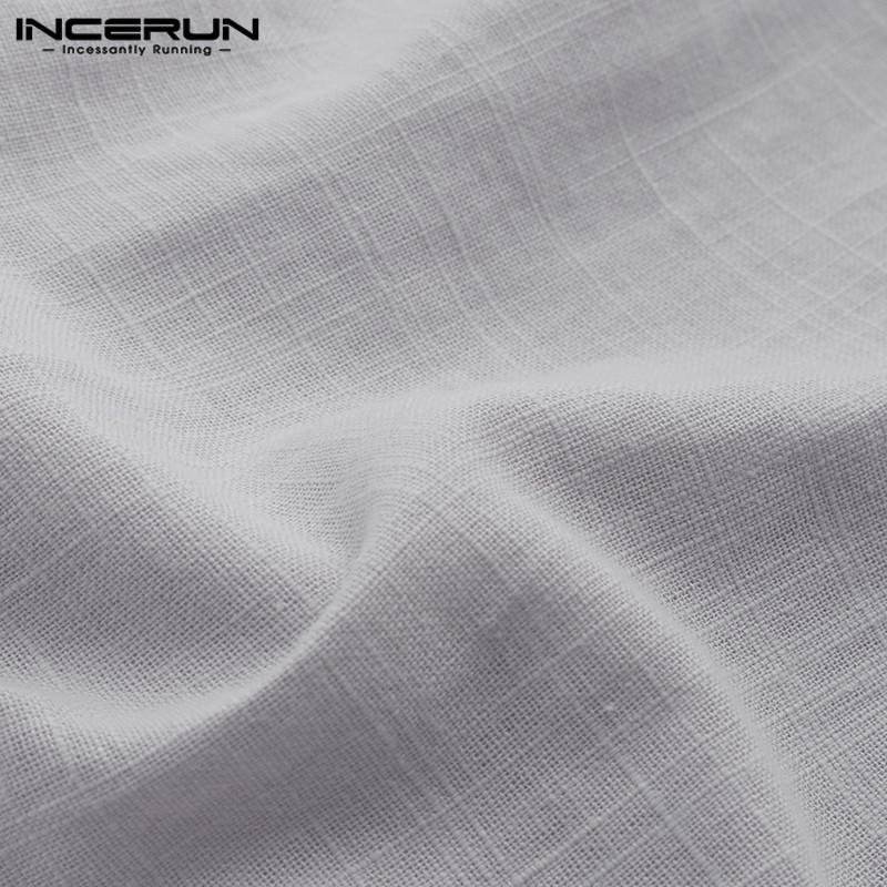 INCERUN Καλοκαιρινά κοντομάνικα πουκάμισα Gentleman Streetwear