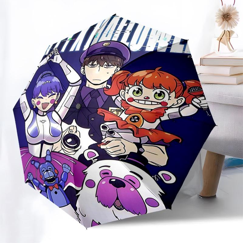 

1pc Halloween Costume Auto Open Umbrella - Portable Folding Design with 8-Bone Iron Frame for Outdoor Use, Perfect Gift for Fans, Travelers, Daily Use