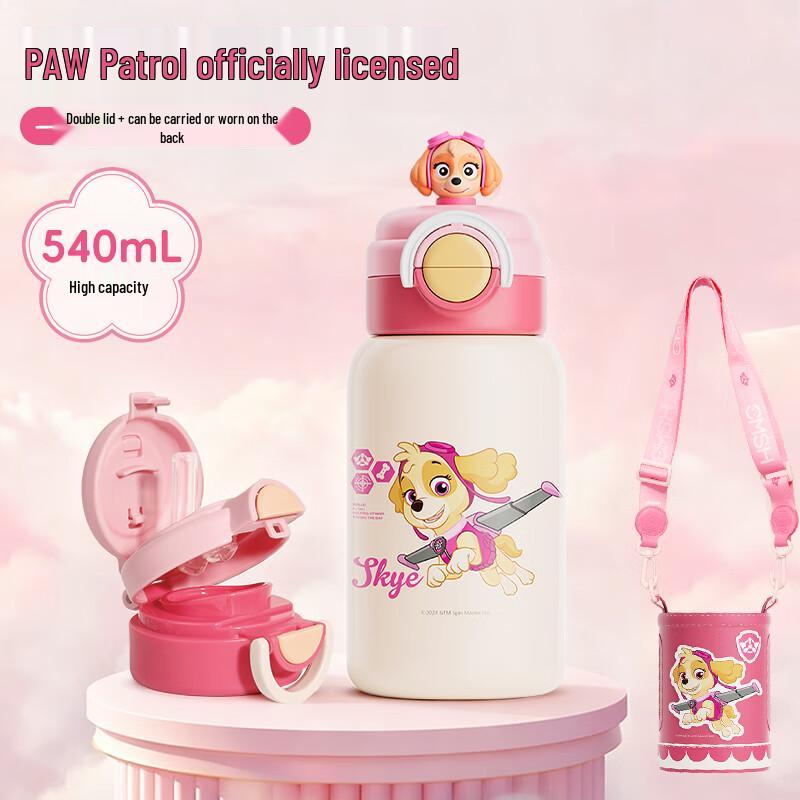 Детская термобутылка для воды Paw Patrol 316 SS с двумя отделениями для напитков