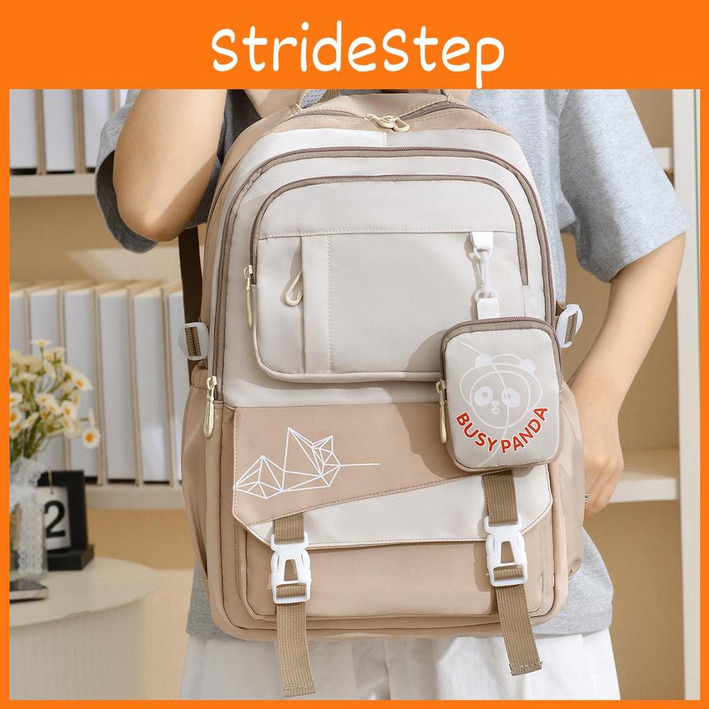 Matching Color Trendy Nylon Travel Backpack Lightweight Schoolbag Gift Kids