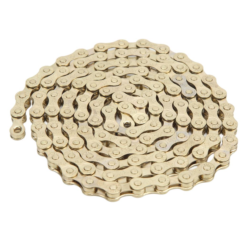 Bike Chain Electroplated Rustproof Carbon Steel 8 Speed Bike Chain for Mountain Bike Road Bike