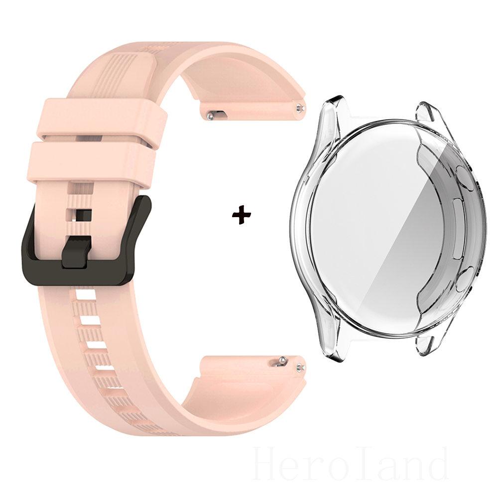 Bracelet 22MM WatchStrap For Honor Watch GS3 SmartWatch Watchband For HONOR Watch GS 3 Strap WristBand Silicone + Screen Case