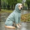 Impermeabile con cappuccio per cani Giacca antipioggia antivento per cani Abbigliamento impermeabile per animali domestici Esterno