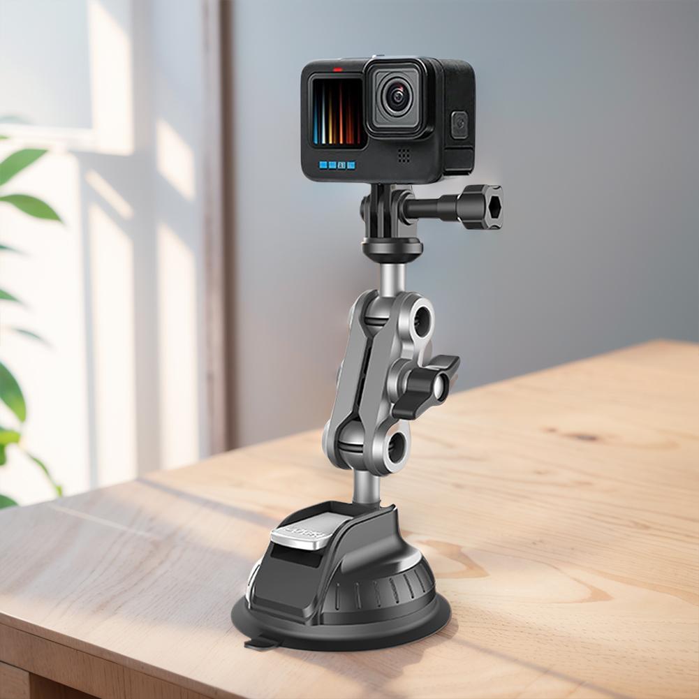 Vehicle Windshield Holder 1/4 Inch Vehicle Window Windshield Camera Mount 360 Adjustable for GoPro Insta360 DJI Action Camera