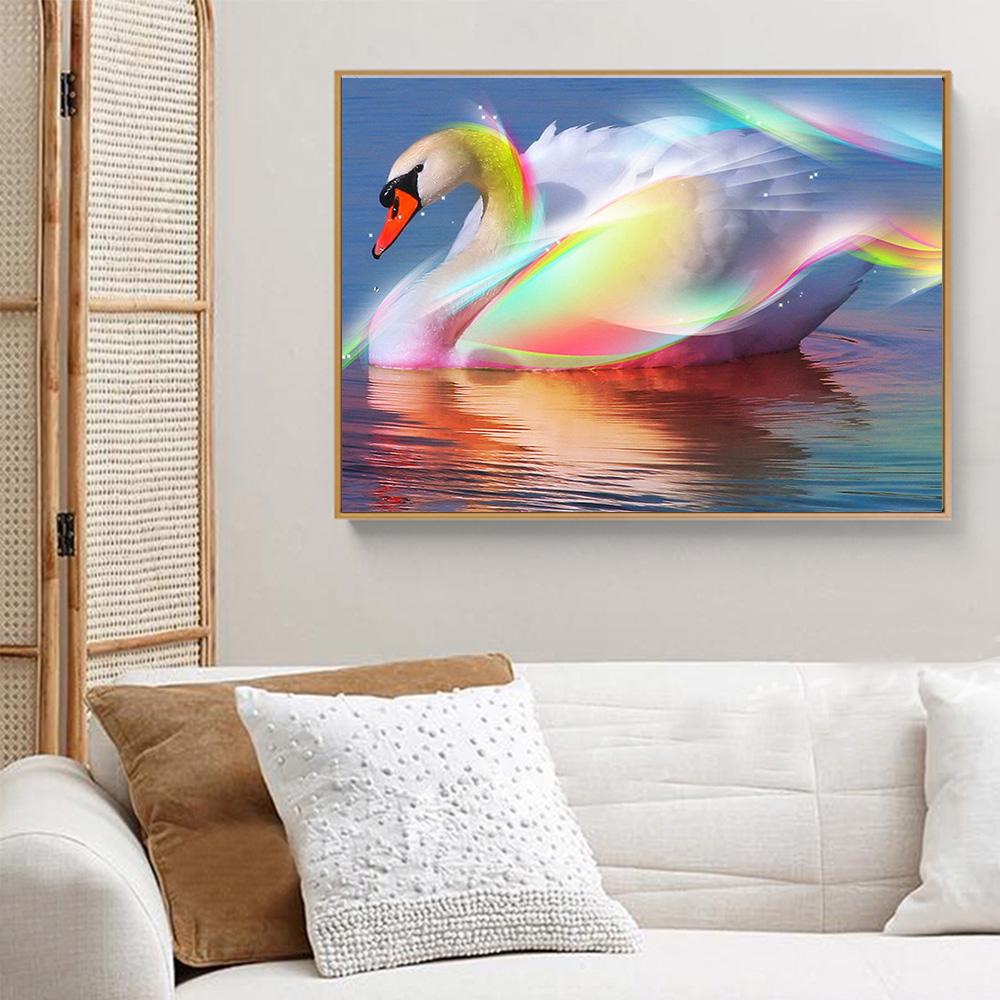 

Набор алмазной мозаики Huacan Лебедь 20*30 cm