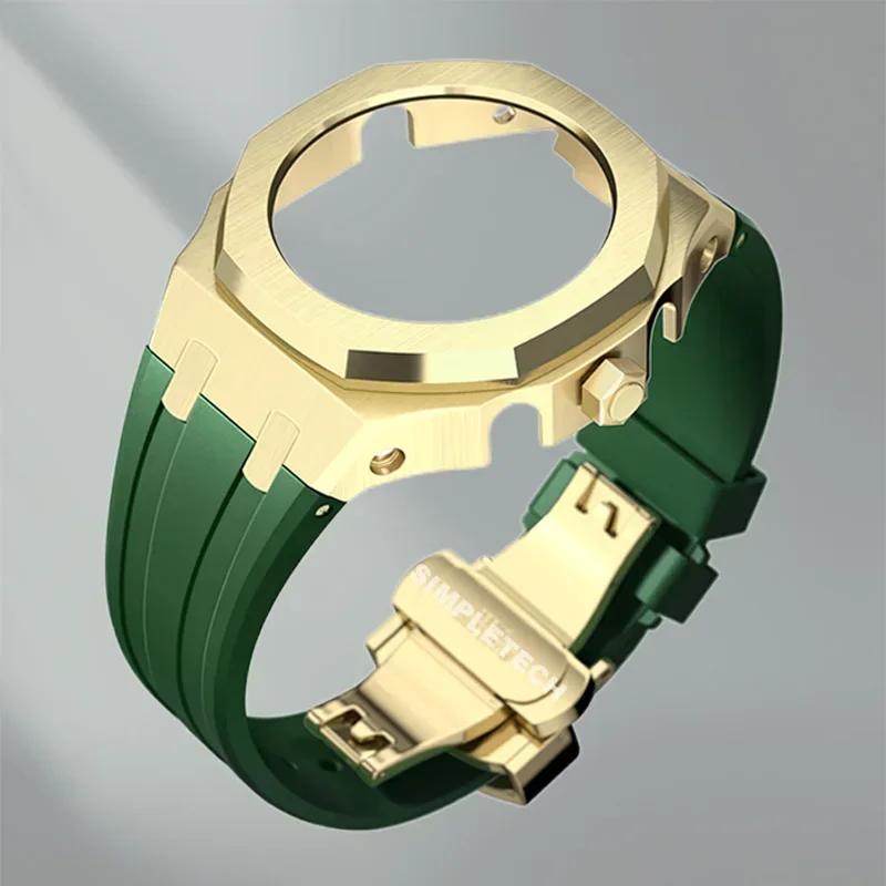 Mod Kit GEN5 GA2100 Metal Bezel for G shock Casioak Modification 4th Generation Rubber&Steel Watch Case Strap GA-B2100 2110