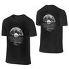 Moon Song American Style Reversible Tshirt Casual Versatile Embroidery Unisexs Tshirts