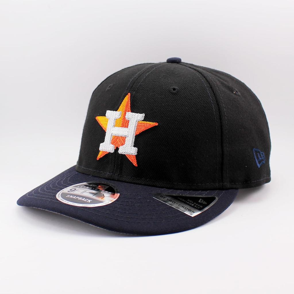 New Era Cap RC9FIFTY Houston Astros MLB SILVER ANNIVERSARY RETRO CROWN SNAPBACK CAP NAVY HOUSTON ASTROS 950 Hat Retro Crown [Used]