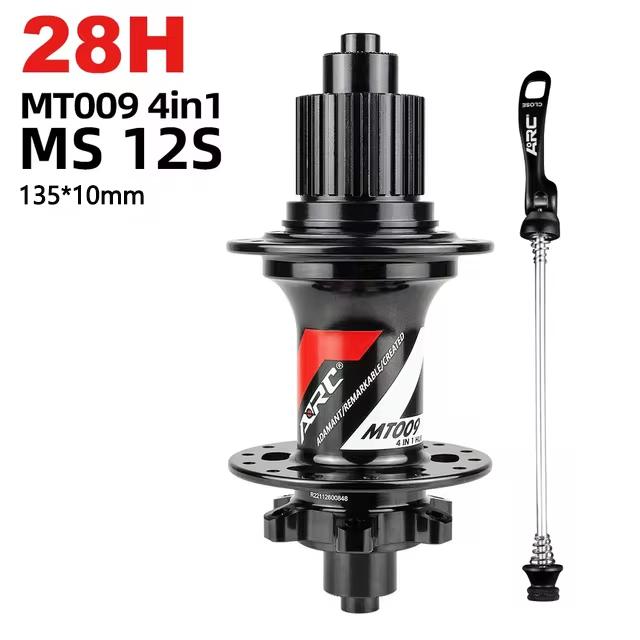 ARC MT009 Fahrradnabe 32 28 36 Löcher 6 Klinken HG MS XD 8 9 10 11 12 Gänge Freilaufkörper Gedichtete Lager MTB Mountainbike Vorder- Hinterradnabe