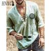 HNXC Cotton Short Sleeve T-shirt Men's Fashion Loose Half Sleeve Shirt Printed Compassionate Shirt