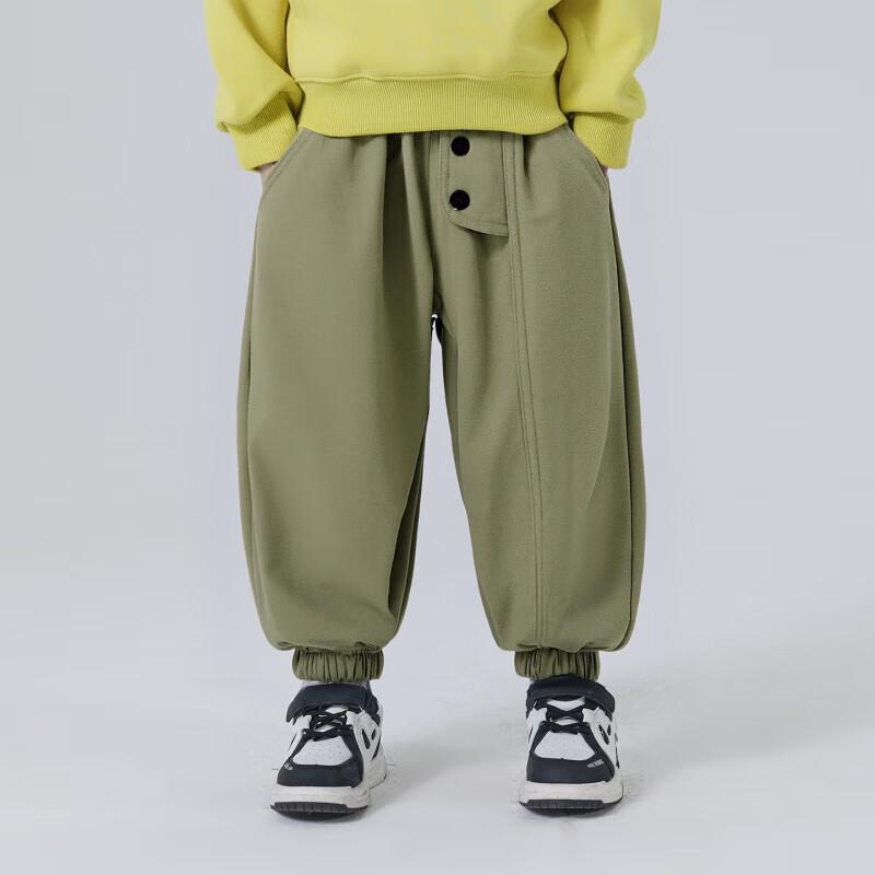 Boys  Plush Lined Cargo Jogger Pants 110