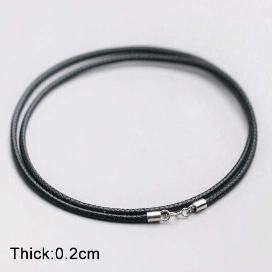 PONYKISS Real  Sterling Silver Black Leather Rope Choker Necklace For Women Classic Fine  Minimalist Bijoux