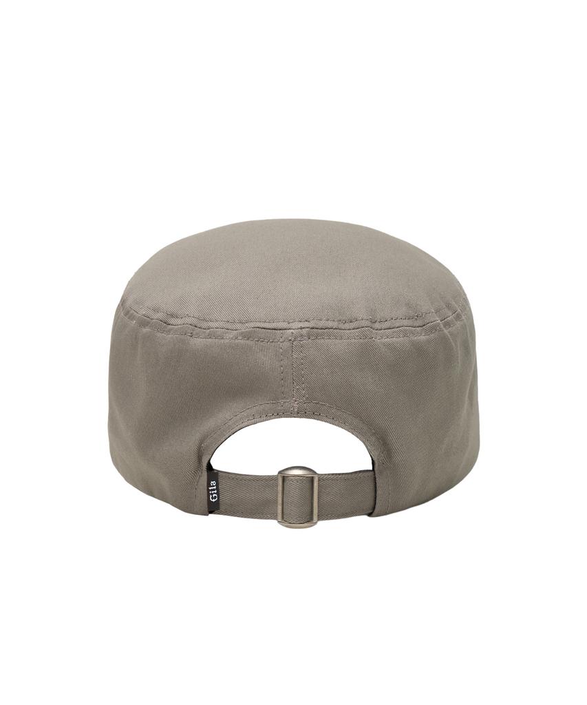 Gillaakaibeu Lettering Graphic Military Cap_Beige