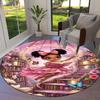 1PC Fantasy Bookshelf Non-Slip Floor Round carpet, Office, family, bedroom, Large Area Rug Indoor Rugs,  Durable Polyester-L0387