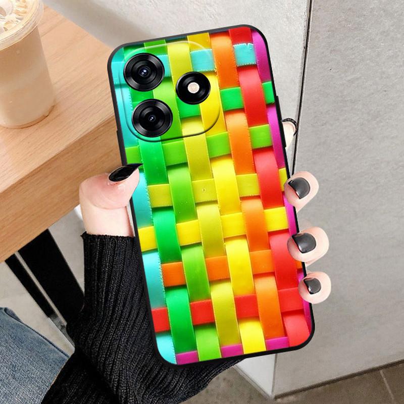 For Tecno Spark 10 Case Back Cover Spark10 Cute Cartoon Flower Skull Soft Silicone Phone Cases For Tecno Spark 10C Fundas Coque