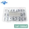 400PCS SMD Aluminum Electrolytic Capacitor 6.3V 10V 16V 25V 35V 50V  1uF 4.7uF 10uF 47uF 100uF 220uF 330uF 470uF Capacitors Kit