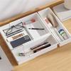 Universal Extendable Drawer Organizer Durable Plastic Multi-Size Desk Drawer Organizer for Makeup Cosmetic Bedroom Dressers Tool