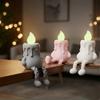 Novelty 3D Printed Candle Figurine Luminous Candle Figure Ornament Holiday Gift