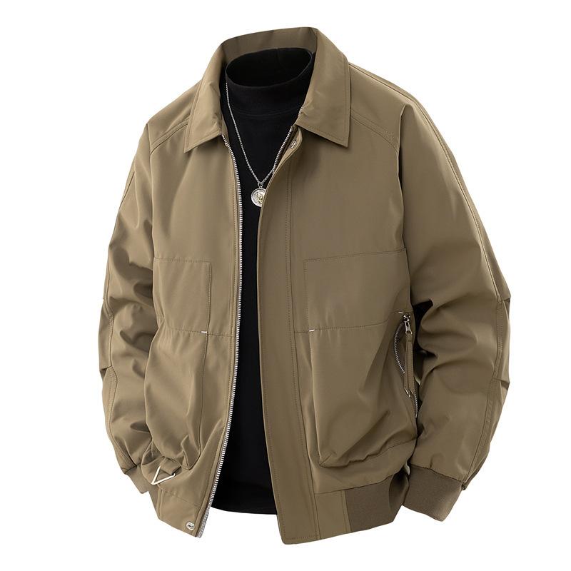 Men's Spring and Autumn Coat Korean Version of Light Ripe Style Men's Loose Casual Lapel Collar