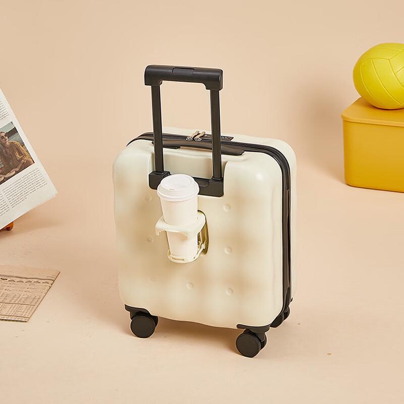 RuiNixiong 18-inch Carry-On Luggage with Cup Holder