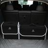 Car Soft Felt Storage Bag Organizer Car Foldable Trunk Bag Car Accessories For Honda Fit Mugen Insight Type S R VTEC DOHC Modulo Vezel Legend RR Si