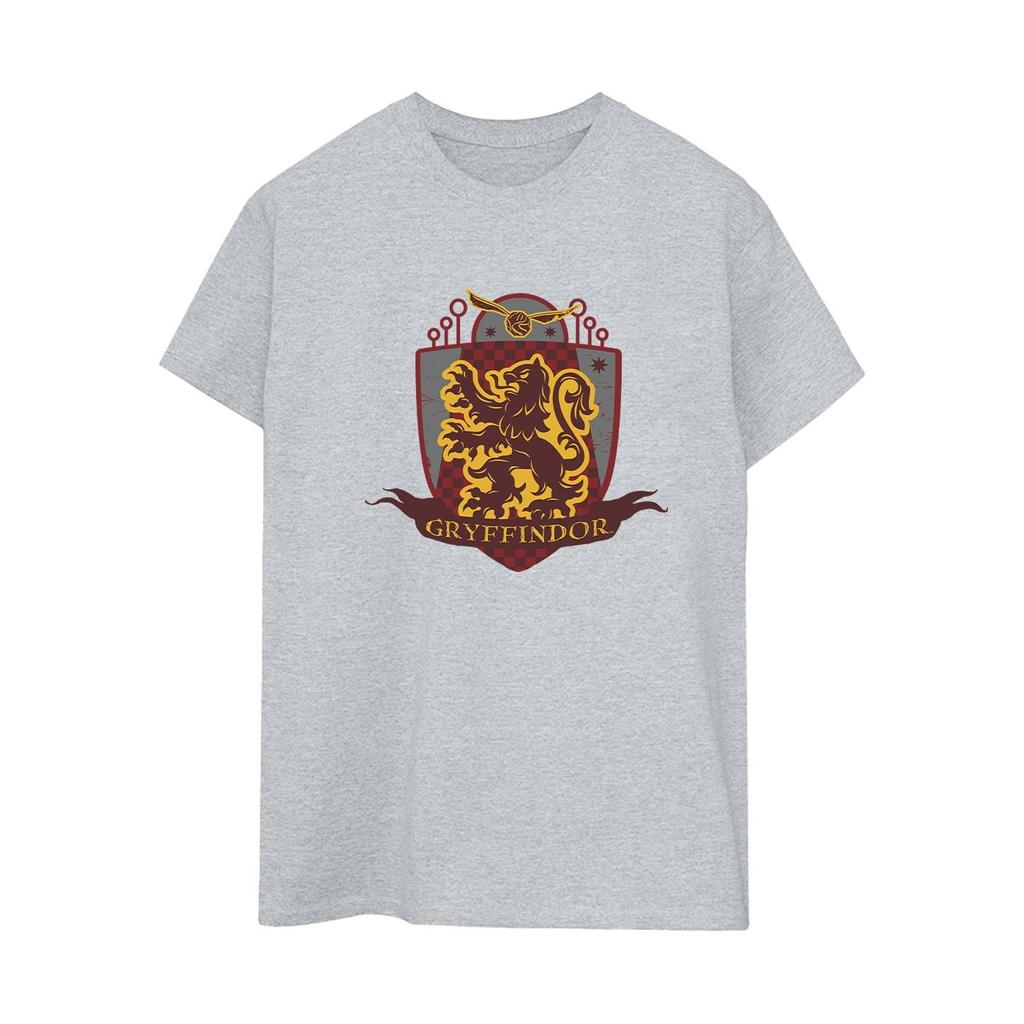 Harry Potter Womens/Ladies Gryffindor Chest Badge Cotton Boyfriend T-Shirt
