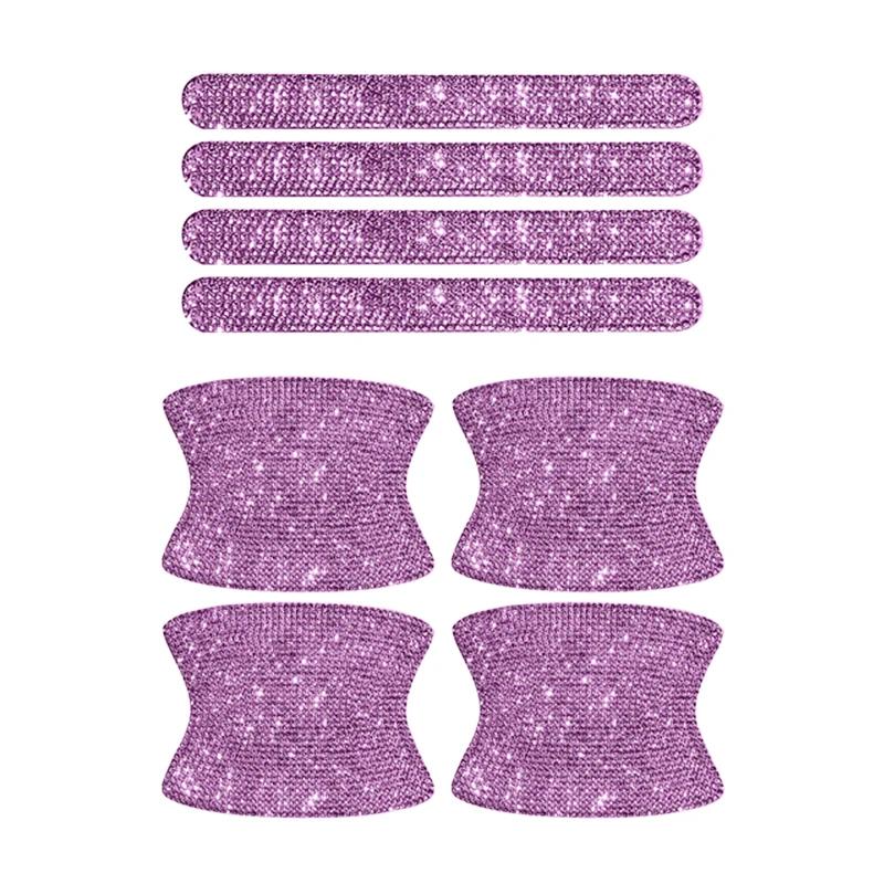 Diamond Door Handle Stickers Anti-scratch And Anti-collision Decorative Stickers Glittering And Dazzling Protecting Bodywork