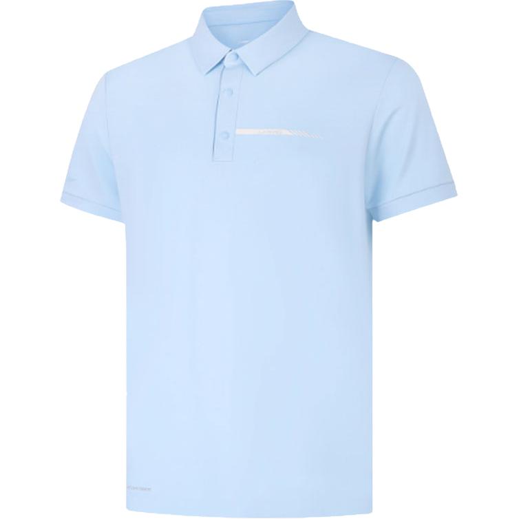 Li-Ning Мягкая минималистичная универсальная мужская футболка-поло с коротким рукавом APLV113-2 S