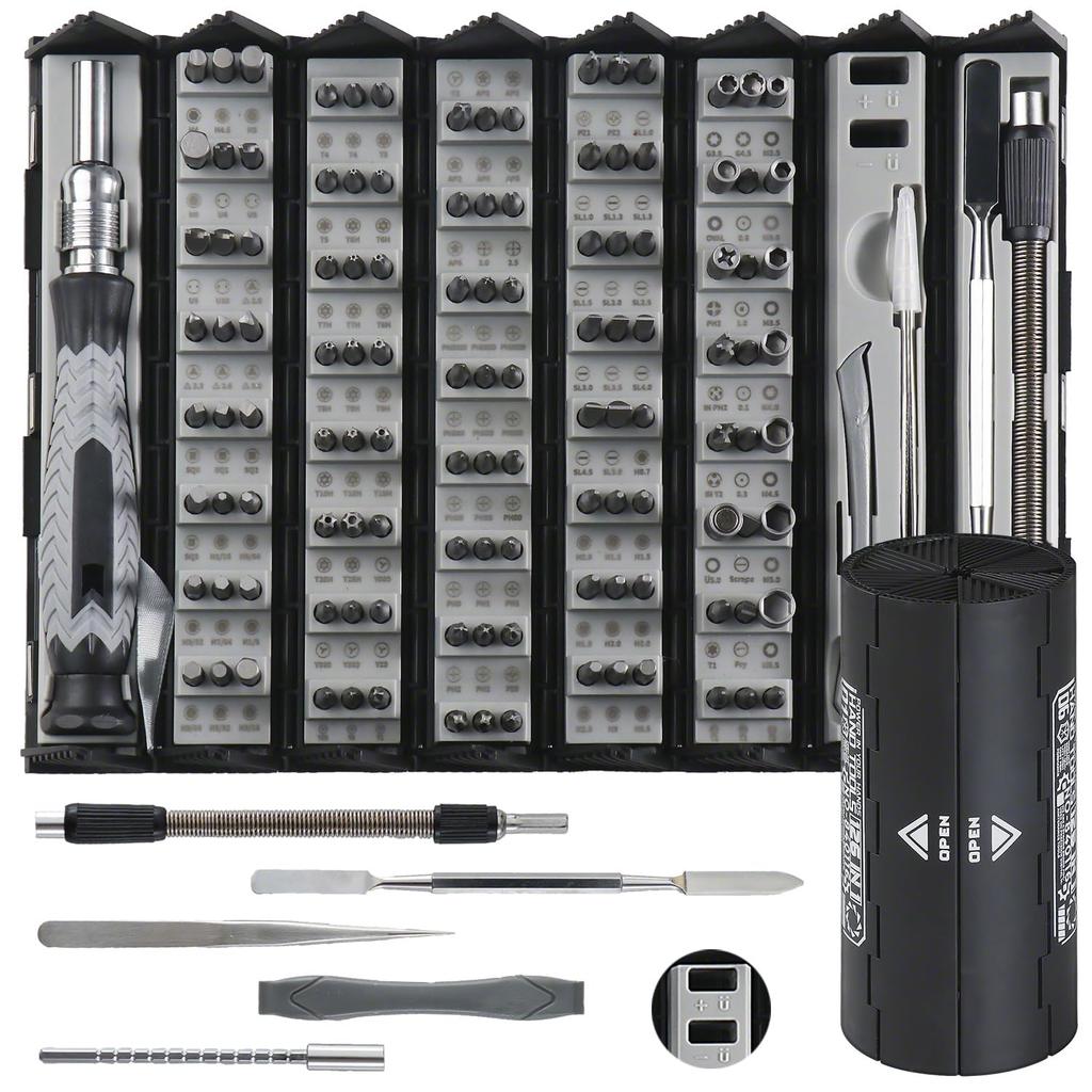 3R Precision Screwdriver 120 94 6 for Precision Machine Repair and Mobile and Switches Set, Magnetic, Multi-Function, Bits, Types, Tools, Maintenance,