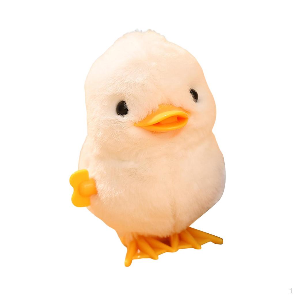 Plush Toy, Chick Toys, Realistic Stuffed Duck Jumping Cartoon Clockwork