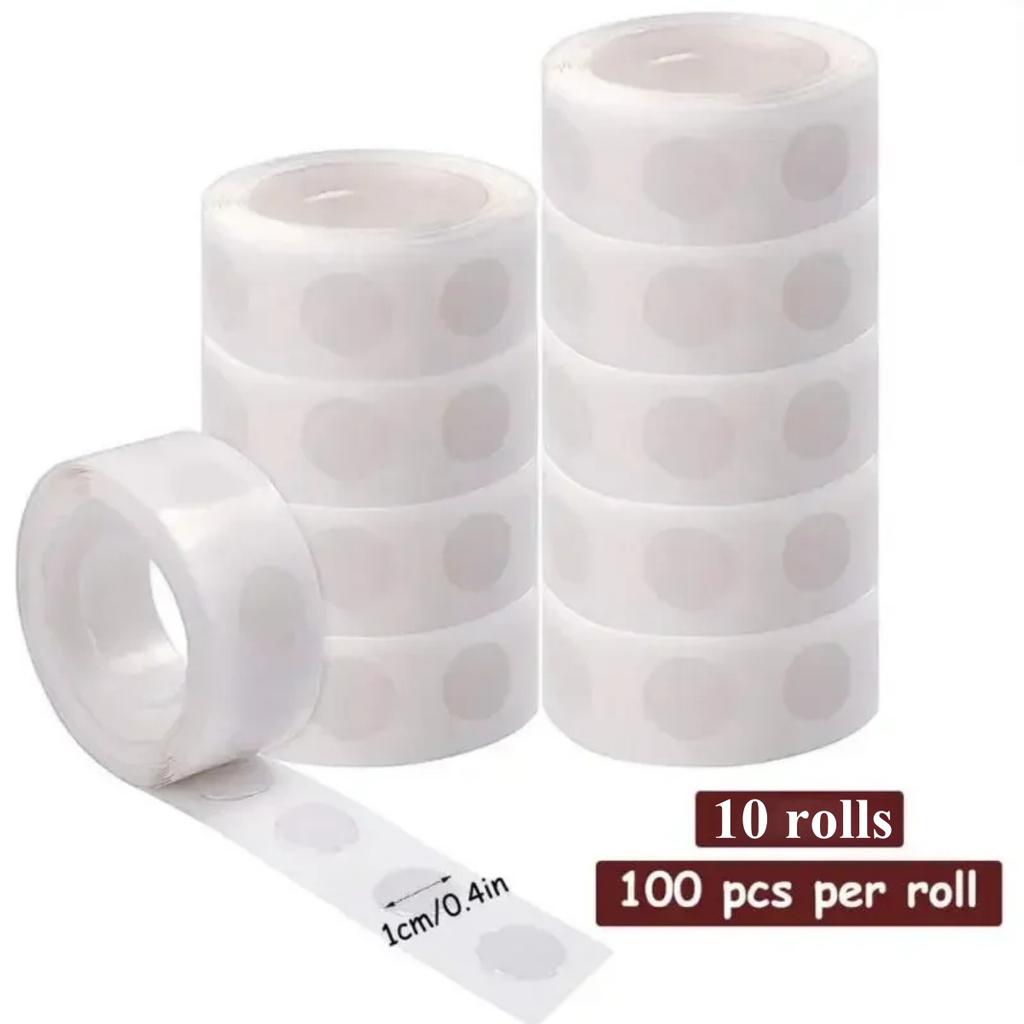 20Rolls Double-Sided Adhesive Dots Transparent Removable Balloon Adhesive Tape Glue for DIY Craft Wedding Birthday Party Decor