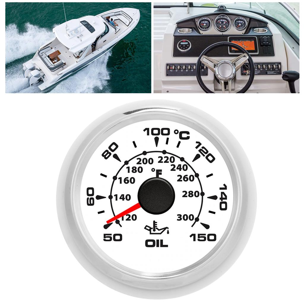 2in Digitale Öltemperaturanzeige 361 19Ohm 50 150 Celsius Anzeige 8 Farben Hintergrundbeleuchtung IP67 Wasserdicht