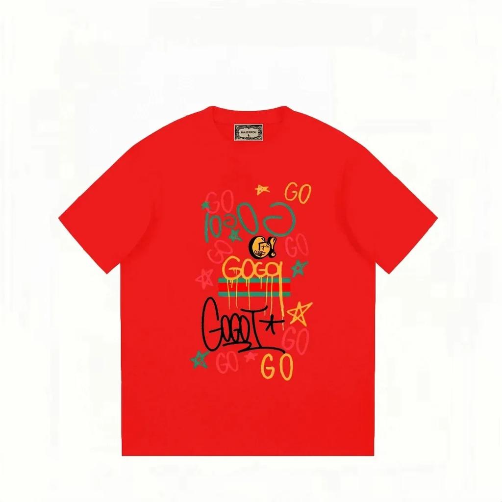 Random Letter Print Designer T-Shirt for and Women, Cotton T-Shirt, Oversized Casual T-Shirts, Letter Print T-Shirt, Fashion