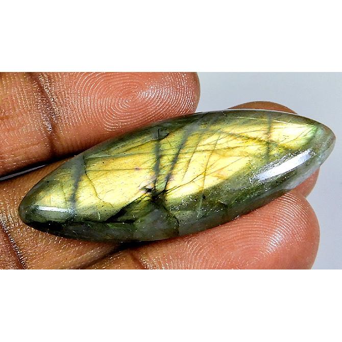 

17X46X06 MM натуральный лабрадорит маркиз кабошон россыпью драгоценный камень 43 карата. ПП-1187