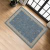 Retro Entrance Rug Ethnic Style Doormat Farmhouse Non-Slip Floor Mat Absorbent Living Room Rug for Entryway Kitchen Bathroom