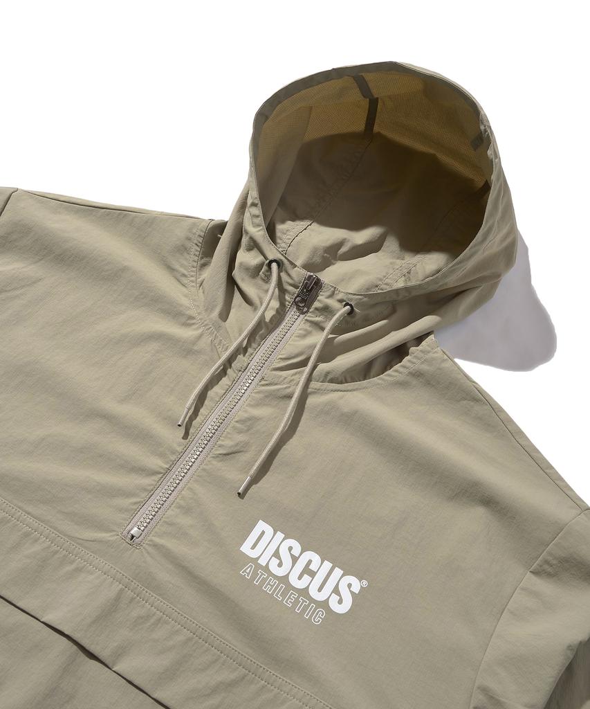 Discus Athletic Logo Anorak Jacket Sand Beige