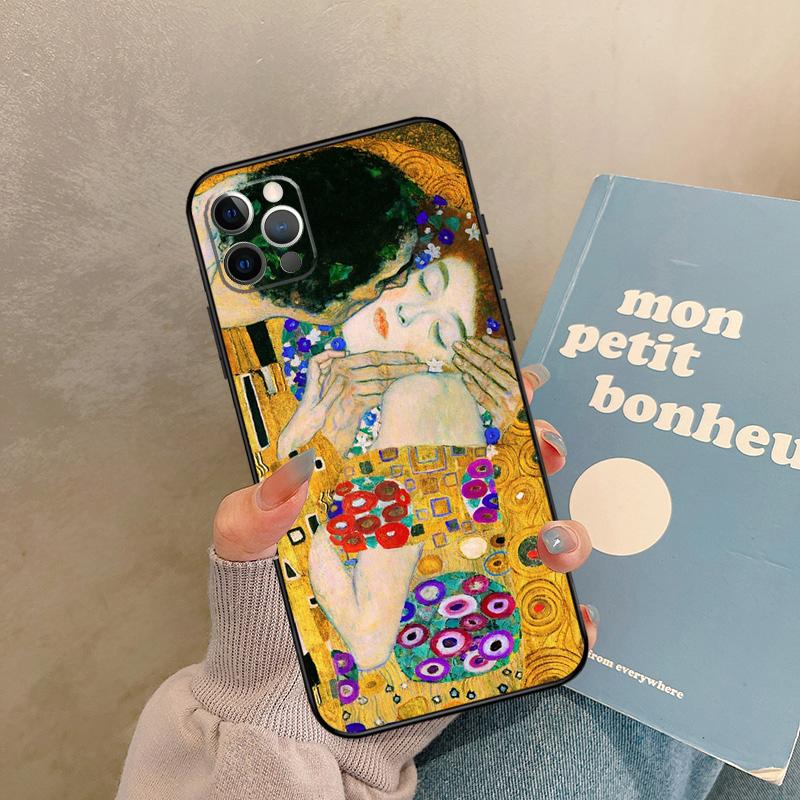 Gustav Klimt Case For iPhone 17 Air 16 15 14 13 11 12 Pro Max 13 mini XR 15 16 Plus 16e Back Cover Shell
