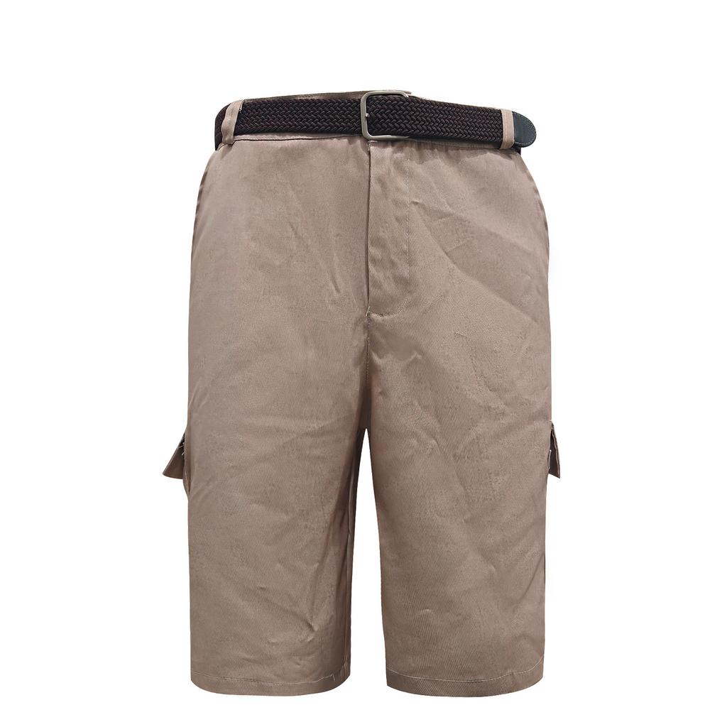 Pantaloni scurți de lucru pentru bărbați cu imprimeu Ziua Independenței și buzunare multiple