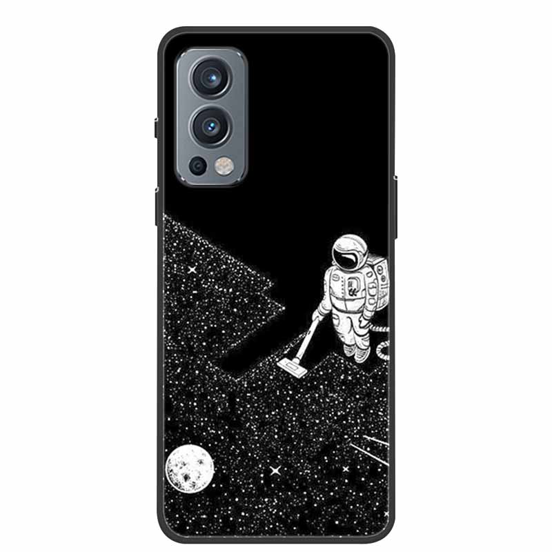 Black Silicone Case For OnePlus Nord 2 5G Phone Case Cover Soft Funda For One Plus OnePlus Nord 2 Back Cover Case 1+Nord 2 Nord2