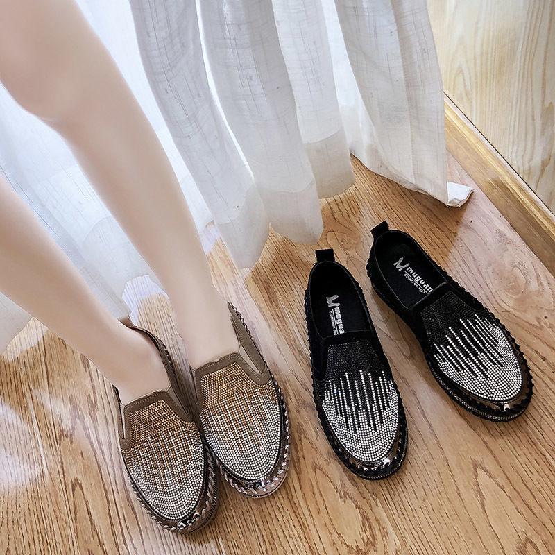Fashion With Crystals Rhinestone Spring Autumn Fashion 2024 Women's Shoes Diamond Vulcanized Shoe Designer Luxury Light Ladies Footwear