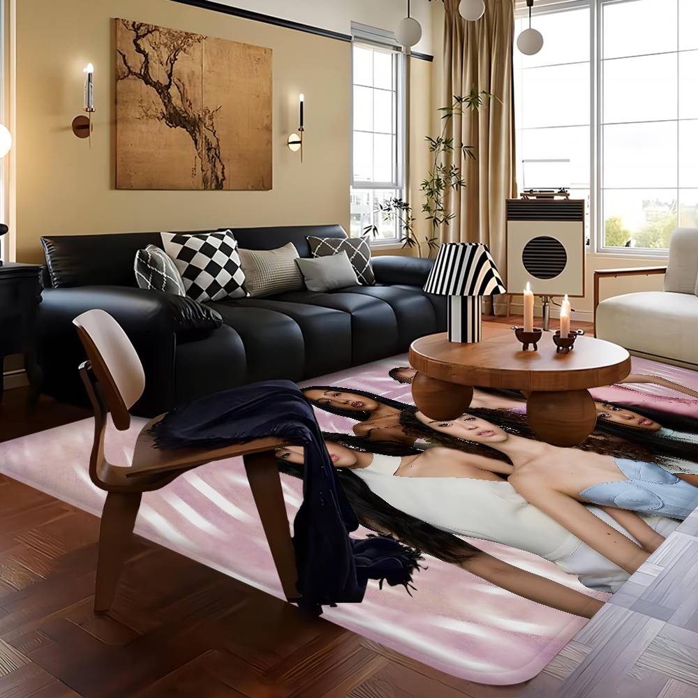 Kpop Band K-KatseyeS Room Mats Retro Multiple Choice Living Room Kitchen Rug Non-Slip Welcome Rug