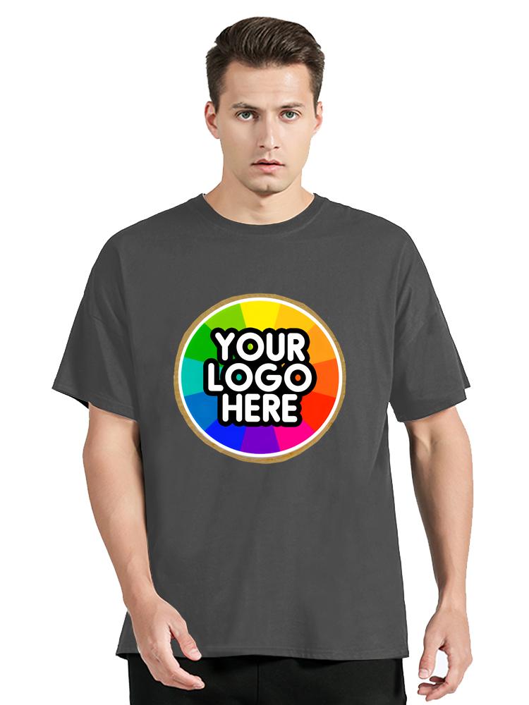 Customized Cotton Printed Your Logo Tshirts Men Short Sleeve Tshirt Women Personality Casual Streetwear Custom Tees Tops