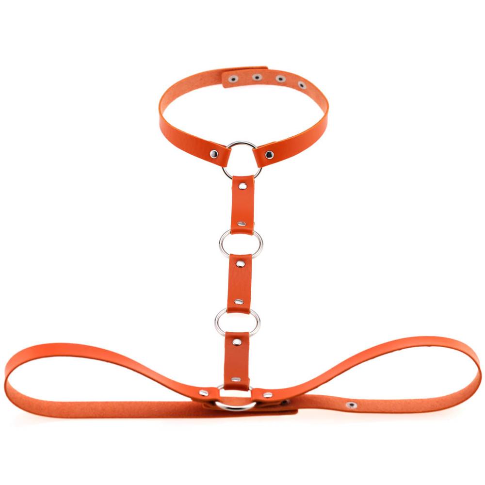 Vegan Leather Body Harness Sword Belt Cage Gothic Accessories  Women  Men Punk Goth Fashion Jewelry Cosplay Festival Outfit