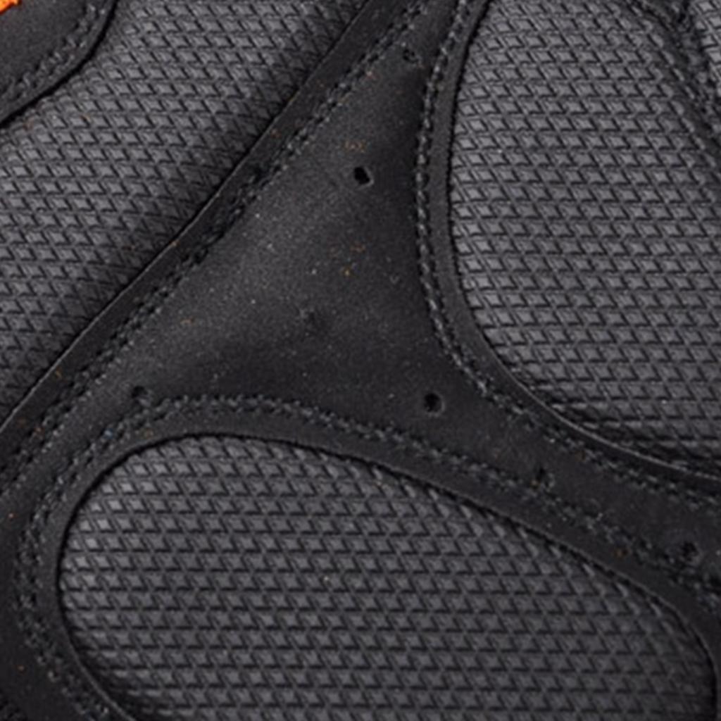 Sport Gloves Breathable Anti Slip Shock Absorption Fashionable Half Finger Cycling Gloves for Outdoor Exercise Orange L