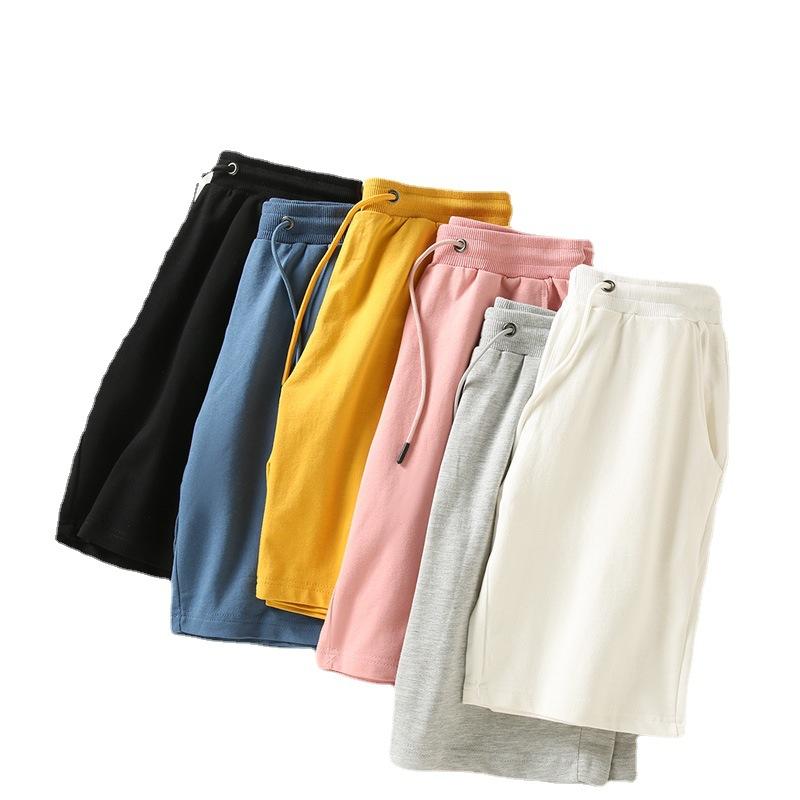 Men's and Women's Same Casual Pants Sports Versatile Solid Color Lace-up Large Size Loose Korean Version
